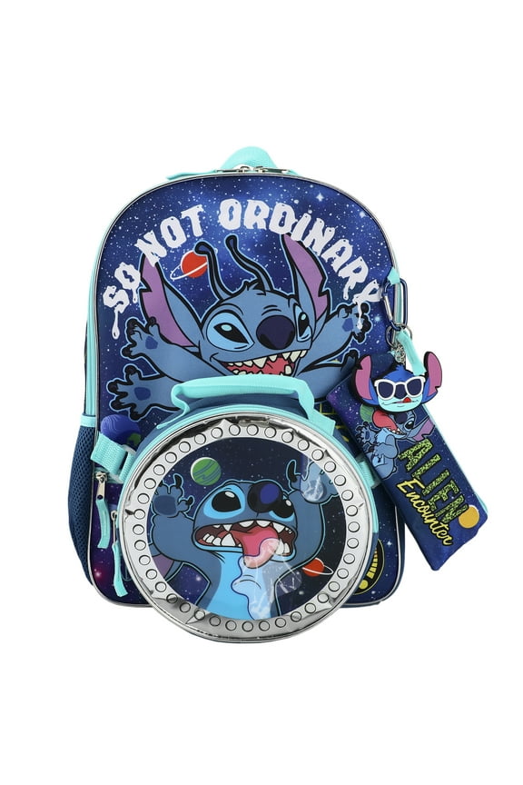 Disney Lilo & Stitch So Not Ordinary 5-Piece Backpack Set for school