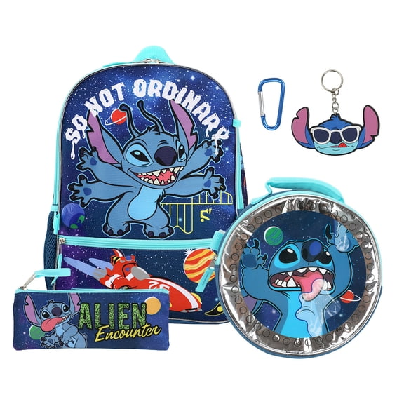 Disney Lilo & Stitch So Not Ordinary 5-Piece Backpack Set for school