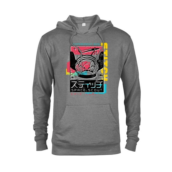 Disney Lilo & Stitch Space Scout Stitch Experiment 626 - Pullover Hoodie for Adults - Customized-Graphite Heather