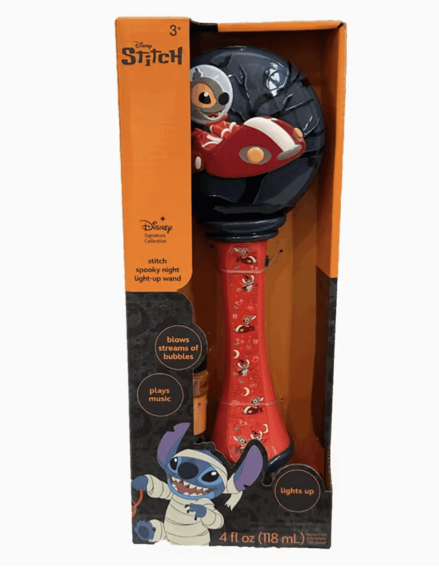 Disney Lilo & Stitch Spooky Night Light Up Bubble Blower, Halloween Bubble Wand