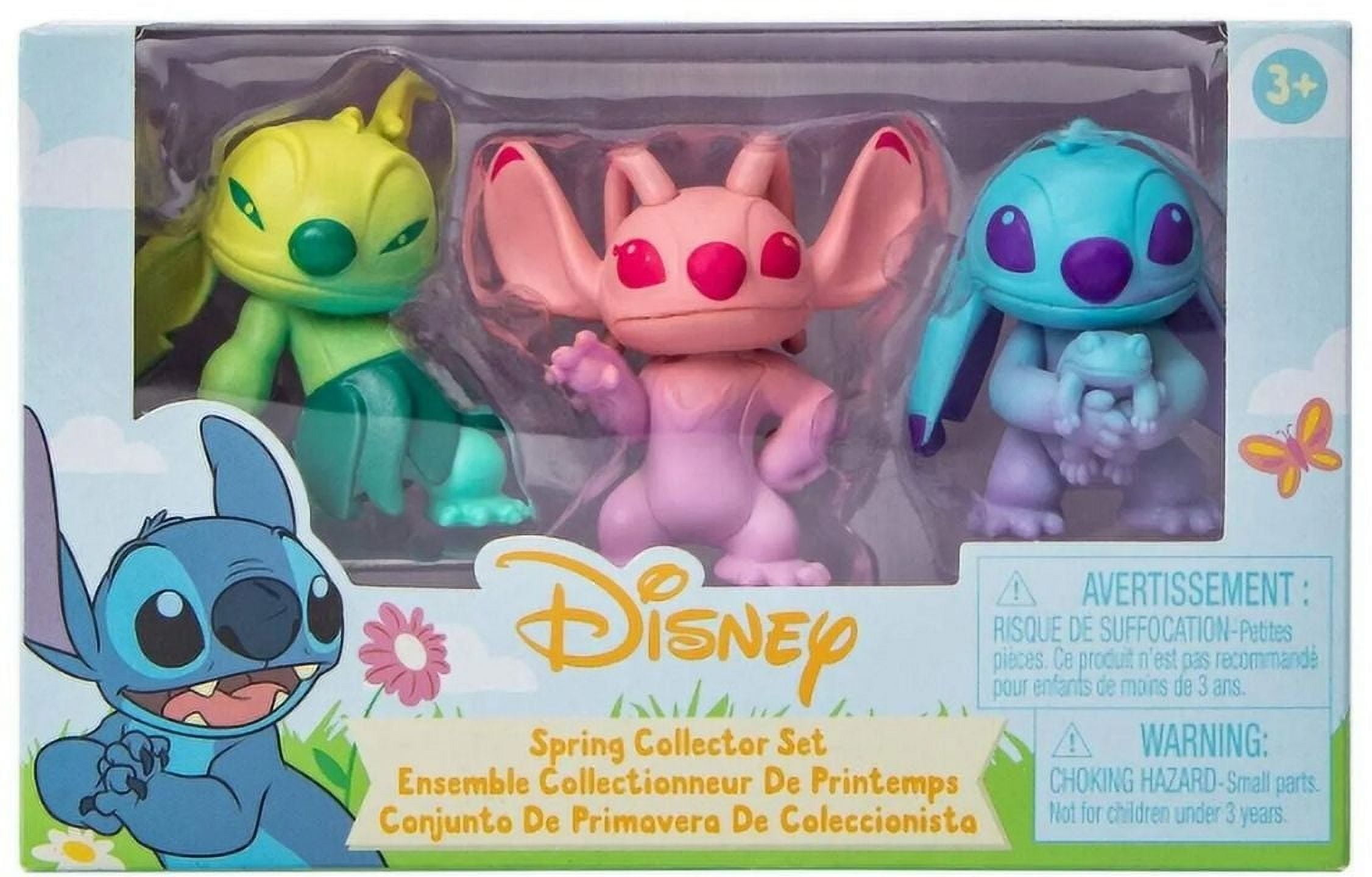 Disney Spring 2025 Stitch Mini Figures, Collectible 3-Pack, Lilo