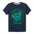 thumbnail image 1 of Disney Lilo & Stitch - St. Patrick's Day - Good Luck Charm - Toddler & Youth Short Sleeve T-Shirt, 1 of 5