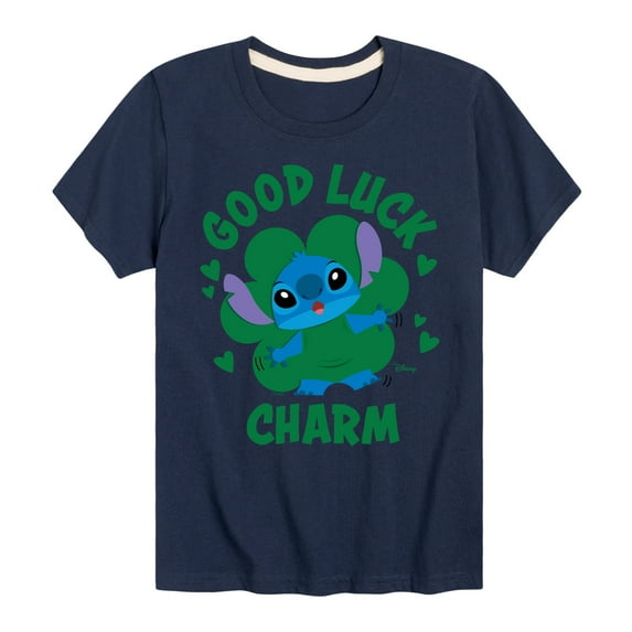 Disney Lilo & Stitch - St. Patrick's Day - Good Luck Charm - Toddler & Youth Short Sleeve T-Shirt