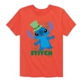 thumbnail image 1 of Disney Lilo & Stitch - St. Patrick's Day - Stitch & Clovers - Toddler & Youth Short Sleeve T-Shirt, 1 of 5
