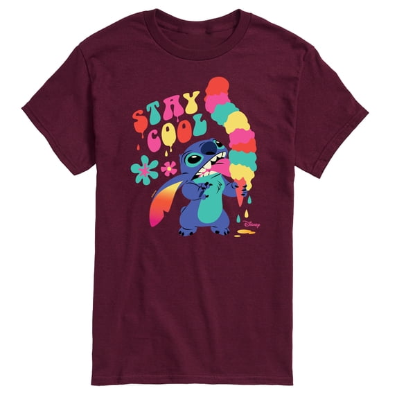 Disney - Lilo & Stitch - Stay Cool - Men's Short Sleeve Graphic T-Shirt
