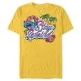 thumbnail image 1 of Disney Lilo & Stitch Stay Weird - Short Sleeve Blended T-Shirt for Adults -Customized-Yellow, 1 of 5