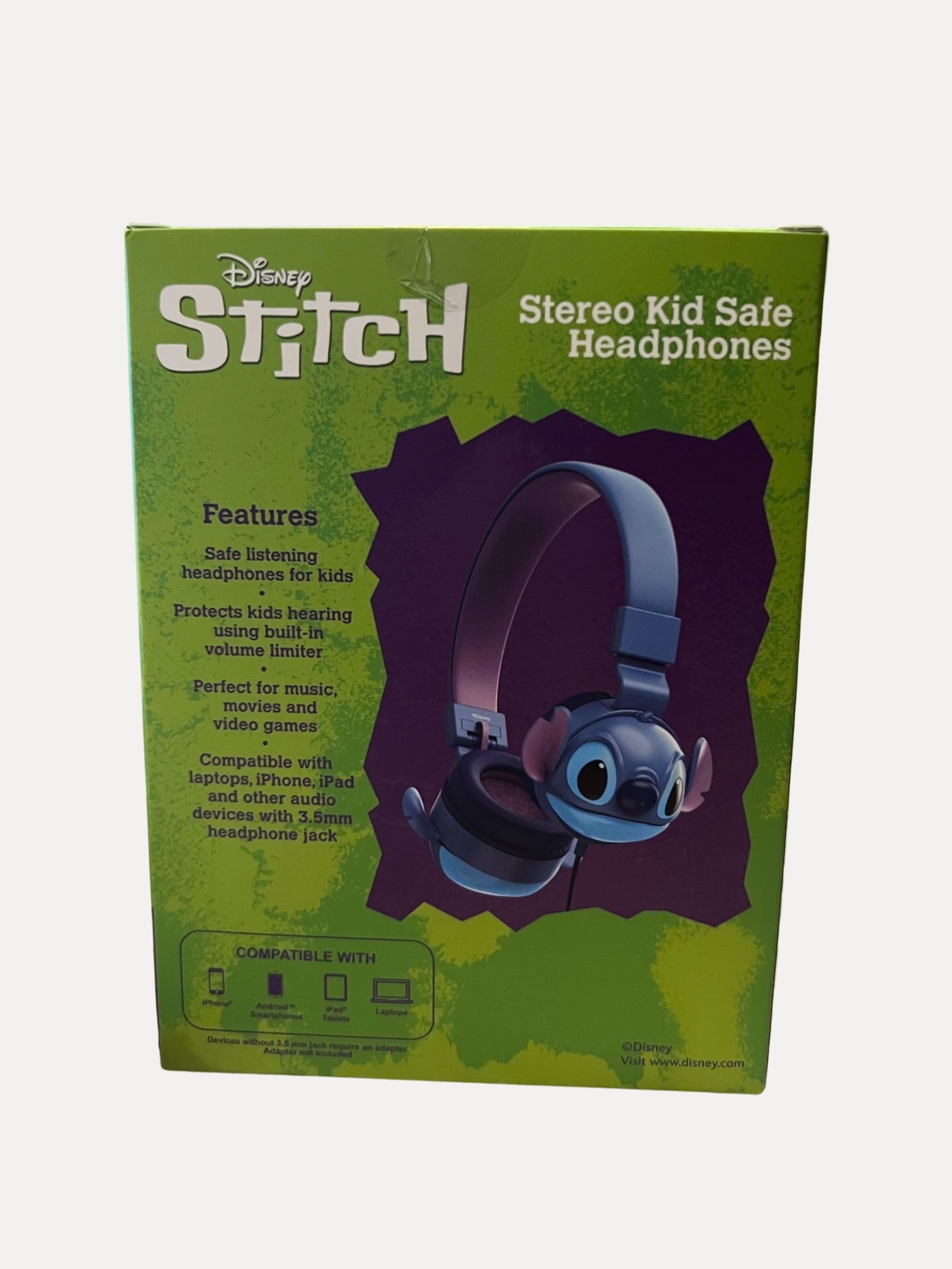 Disney Lilo Stitch Stereo Kid Safe squishy Headphones