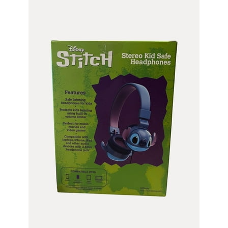 Disney Lilo  Stitch Stereo Kid Safe squishy Headphones