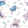 Disney Lilo Stitch Stitch Angel Tropical Aloha Cotton Fabric - Walmart.com