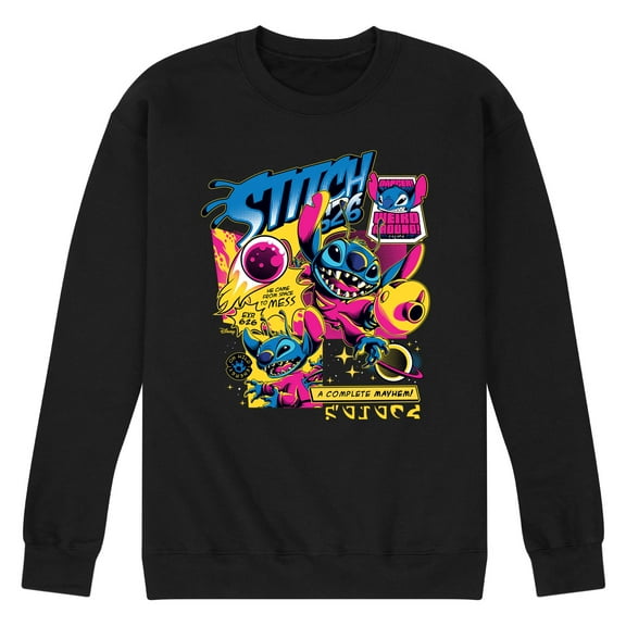 Disney - Lilo & Stitch - Stitch Comic Page - Men's Crew Neck Fleece Pullover