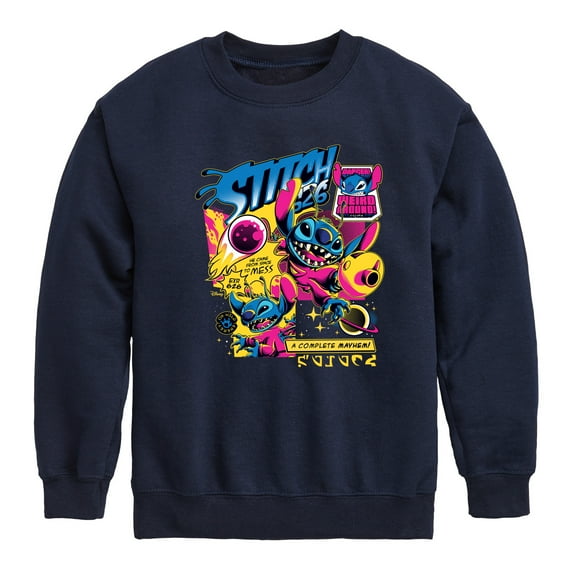 Disney - Lilo & Stitch - Stitch Comic Page - Toddler & Youth Crewneck Fleece Sweatshirt
