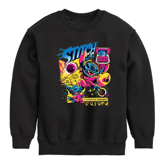 Disney - Lilo & Stitch - Stitch Comic Page - Toddler & Youth Crewneck Fleece Sweatshirt