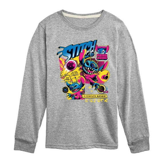 Disney - Lilo & Stitch - Stitch Comic Page - Toddler & Youth Long Sleeve Graphic T-Shirt