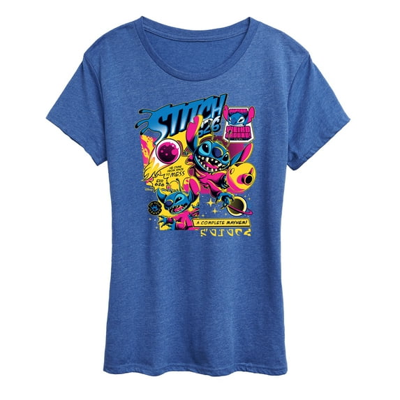 Disney - Lilo & Stitch - Stitch Comic Page - Women's Short Sleeve Graphic T-Shirt