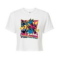 thumbnail image 1 of Disney - Lilo & Stitch - Stitch Flipped Comic Page - Juniors Cropped Cotton Blend T-Shirt, 1 of 5