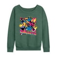 thumbnail image 1 of Disney - Lilo & Stitch - Stitch Flipped Comic Page - Women's Lightweight French Terry Long Sleeve Shirt, 1 of 5