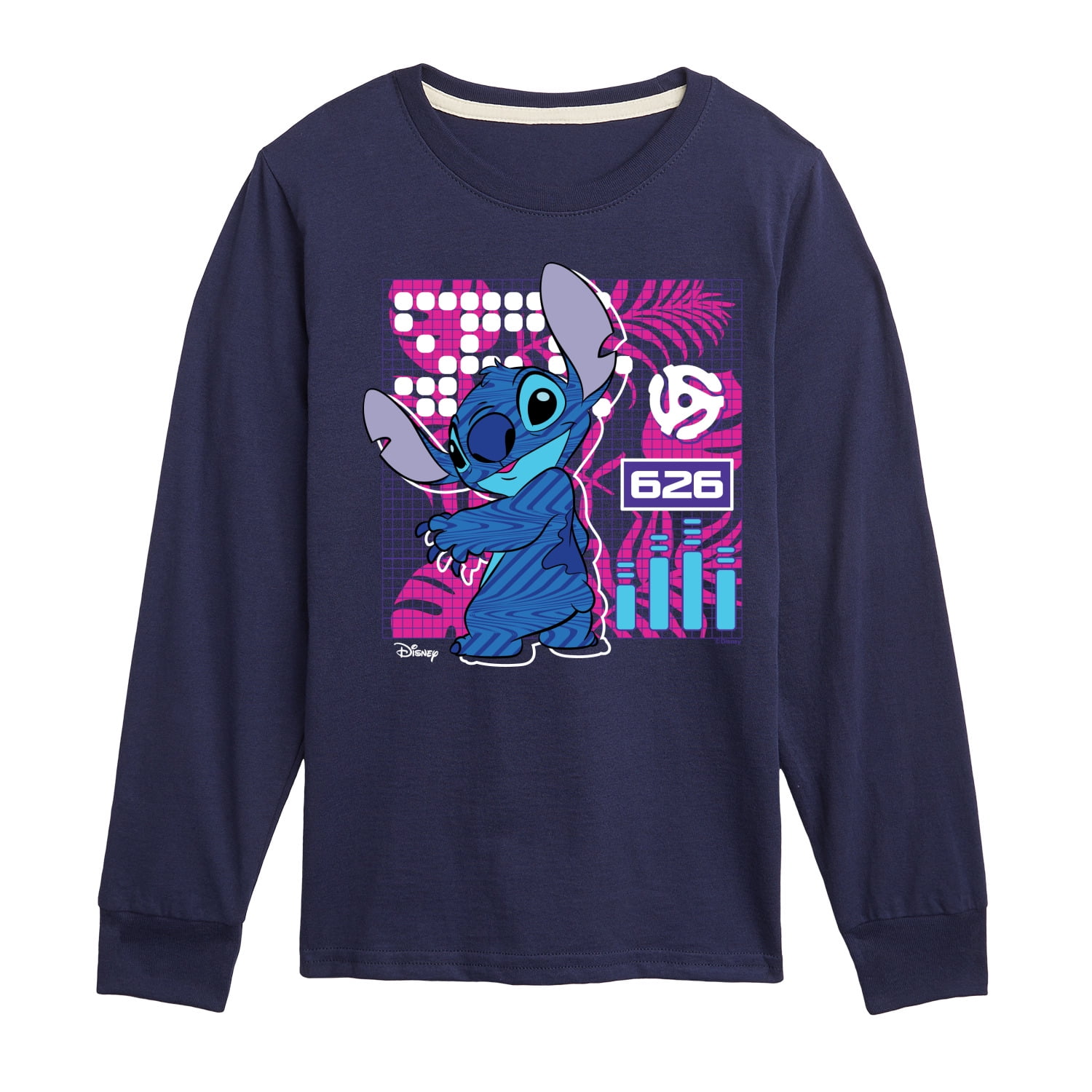 Disney - Lilo & Stitch - Stitch Grid - Toddler & Youth Long Sleeve ...