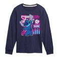 thumbnail image 1 of Disney - Lilo & Stitch - Stitch Grid - Toddler & Youth Long Sleeve Graphic T-Shirt, 1 of 5