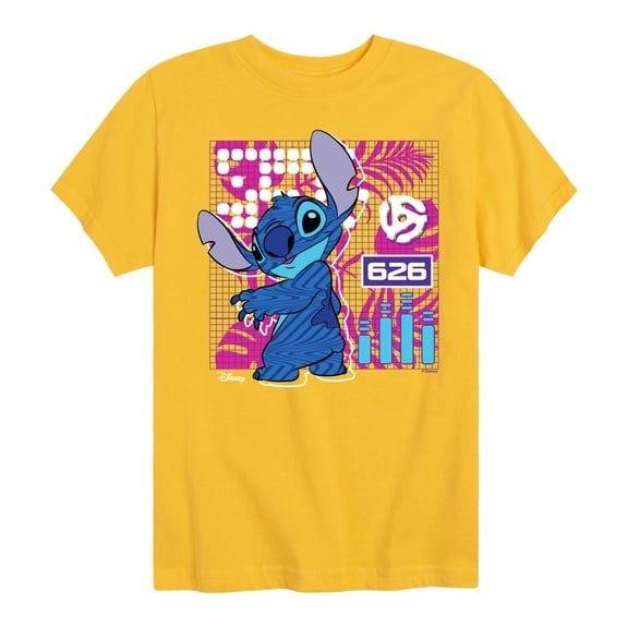 Disney - Lilo & Stitch - Stitch Grid - Toddler & Youth Short Sleeve Graphic T-Shirt