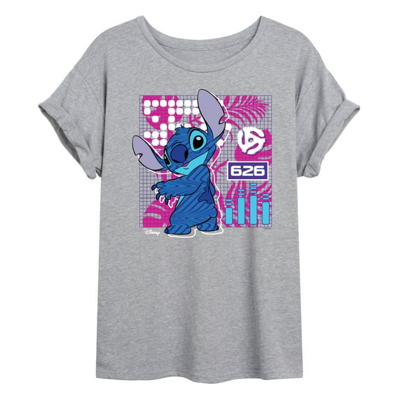 Disney - Lilo & Stitch - Stitch Grid - Women's Oversized T-Shirt