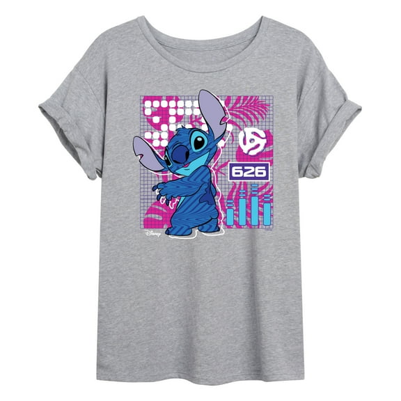 Disney - Lilo & Stitch - Stitch Grid - Women's Oversized T-Shirt