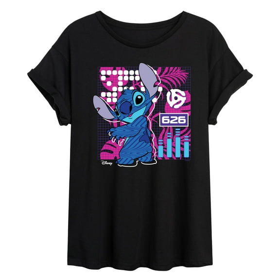 Disney - Lilo & Stitch - Stitch Grid - Women's Oversized T-Shirt
