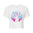 thumbnail image 1 of Disney - Lilo & Stitch - Stitch Haze - Juniors Cropped Cotton Blend T-Shirt, 1 of 5