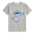 thumbnail image 1 of Disney - Lilo & Stitch - Stitch Hearts You - Toddler & Youth Short Sleeve Graphic T-Shirt, 1 of 5