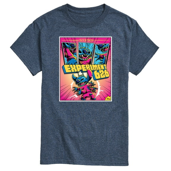 Disney - Lilo & Stitch - Stitch Tri Panel Page - Men's Short Sleeve Graphic T-Shirt