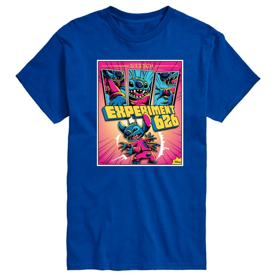 Disney - Lilo & Stitch - Stitch Tri Panel Page - Men's Short Sleeve Graphic T-Shirt