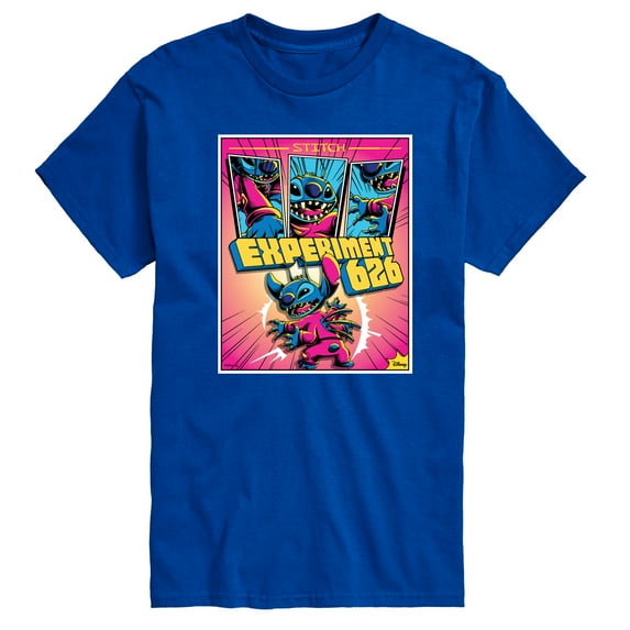 Disney - Lilo & Stitch - Stitch Tri Panel Page - Men's Short Sleeve Graphic T-Shirt