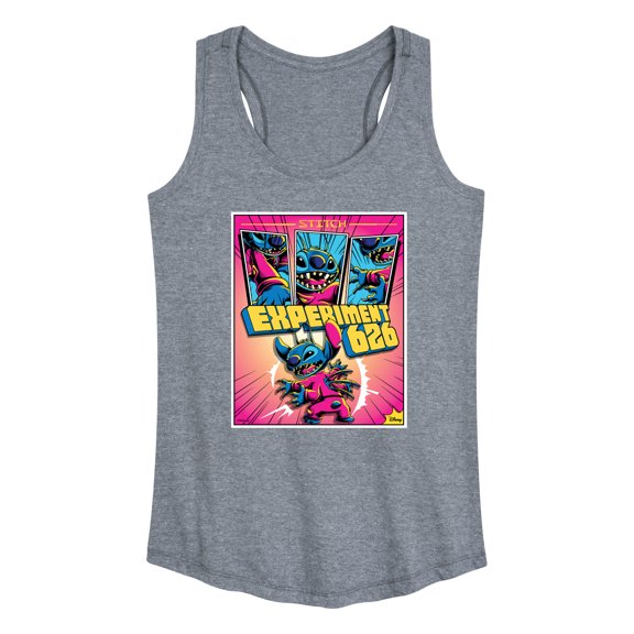 Disney - Lilo & Stitch - Stitch Tri Panel Page - Women's Racerback Tank Top