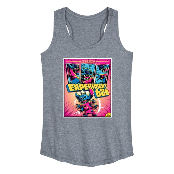 Disney - Lilo & Stitch - Stitch Tri Panel Page - Women's Racerback Tank Top