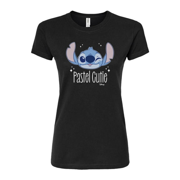 Disney - Lilo & Stitch - Stitch's A Pastel Cutie - Juniors Fitted Graphic T-Shirt