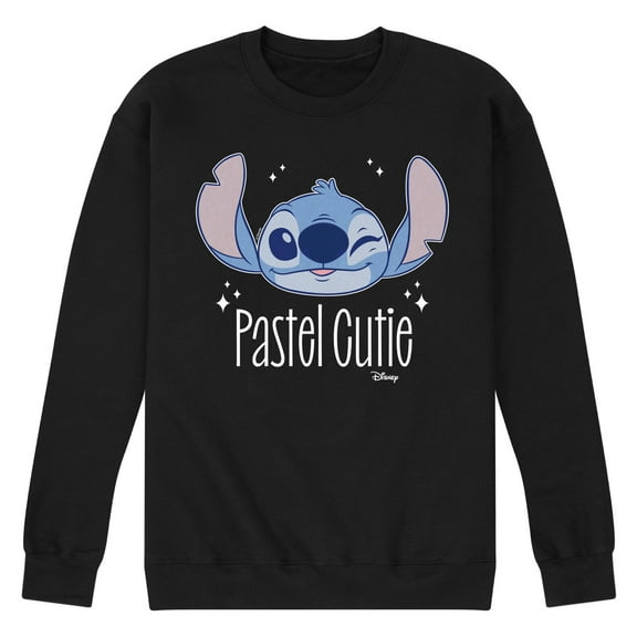Disney - Lilo & Stitch - Stitch's A Pastel Cutie - Men's Crew Neck Fleece Pullover