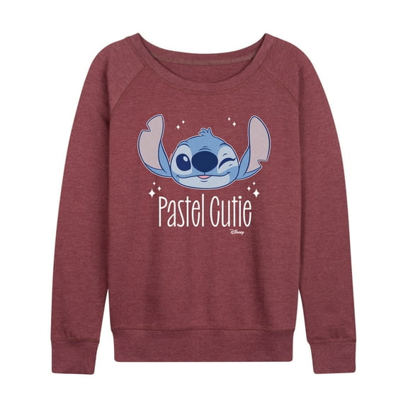 Disney - Lilo & Stitch - Stitch's A Pastel Cutie - Women's Lightweight French Terry Long Sleeve Shirt