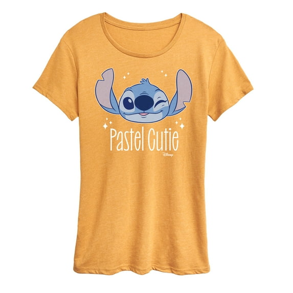 Disney - Lilo & Stitch - Stitch's A Pastel Cutie - Women's Short Sleeve Graphic T-Shirt