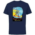 thumbnail image 1 of Disney Lilo & Stitch Surf’s Up Kauai - Short Sleeve Cotton T-Shirt for Adults - Customized-Navy, 1 of 5