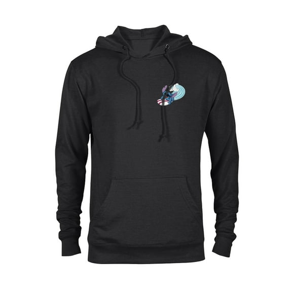 Disney Lilo & Stitch Surfin’ Stitch - Pullover Hoodie for Adults - Customized-Black