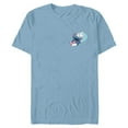 thumbnail image 1 of Disney Lilo & Stitch Surfin’ Stitch - Short Sleeve Blended T-Shirt for Adults - Customized-Ocean Blue, 1 of 5