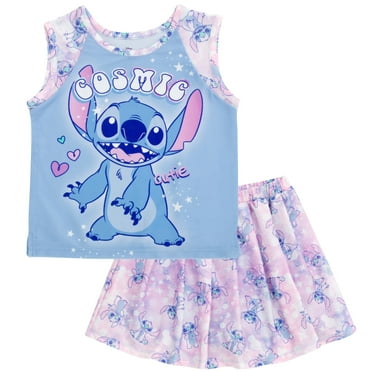 Disney Lilo & Stitch Tank Top and Pleated Skort Outfit Set Little Kid to Big Kid