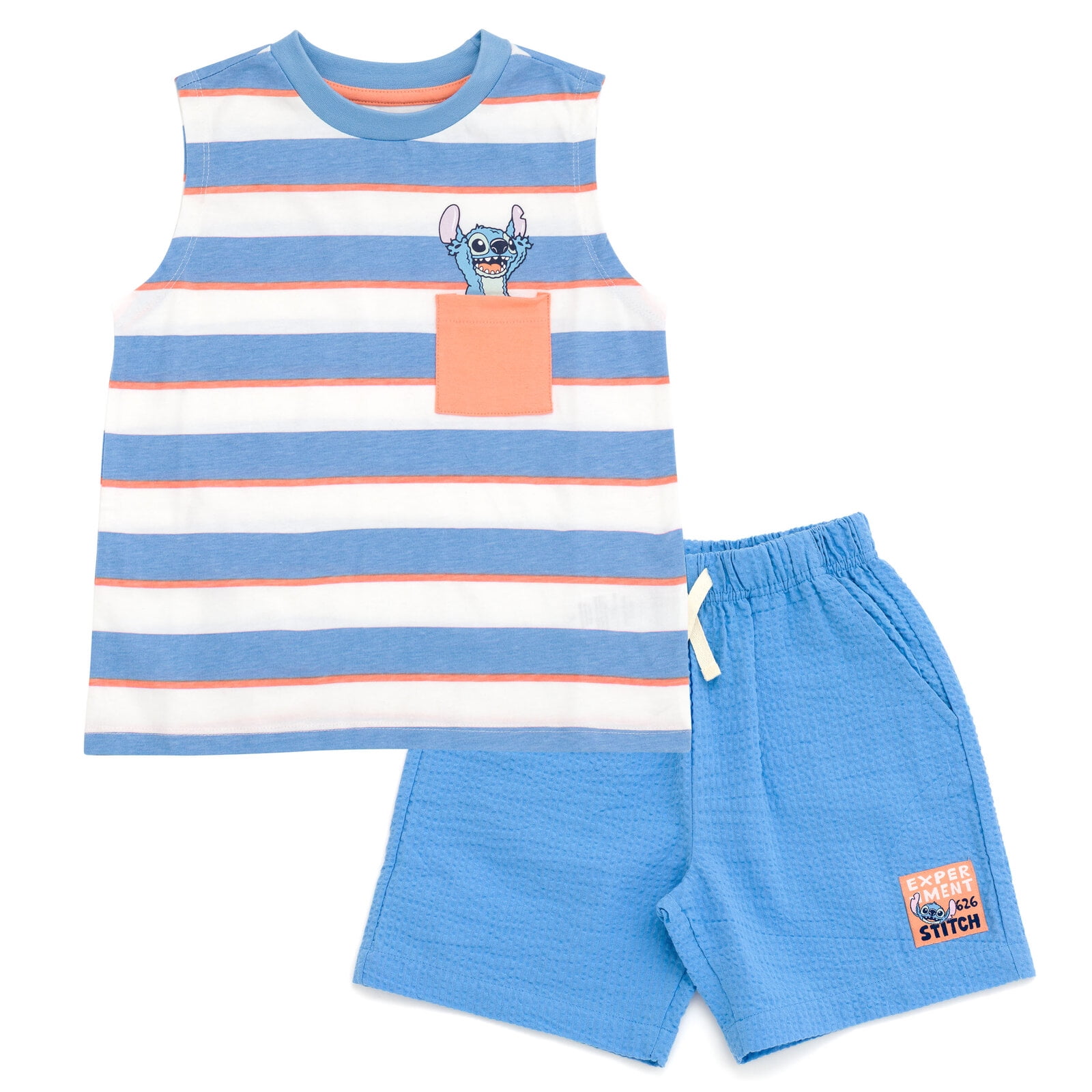 Disney Lilo & Stitch Tank Top and Shorts Outfit Set Toddler to Big Kid