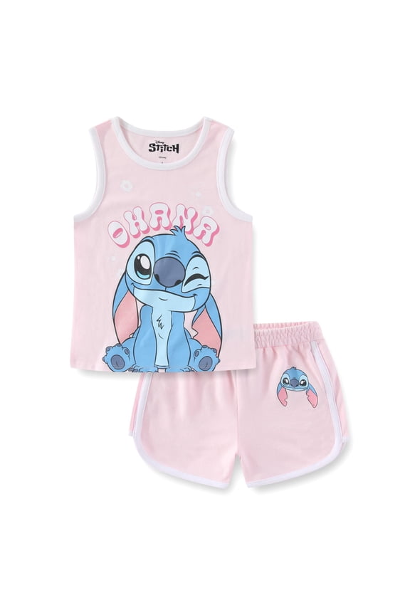 Lilo & Stitch Tank Top and Shorts Set (Girls), Sizes 7-14