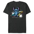 thumbnail image 1 of Disney Lilo & Stitch Techno Interplanetary Stitch - Short Sleeve Blended T-Shirt for Adults - Customized-Dark Heather, 1 of 5