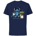 thumbnail image 1 of Disney Lilo & Stitch Techno Interplanetary Stitch - Short Sleeve Cotton T-Shirt for Adults - Customized-Navy, 1 of 5