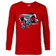 thumbnail image 1 of Disney Lilo & Stitch Techno Time Travel Earthbound - Long Sleeve T-Shirt for Men - Customized-New Red, 1 of 5