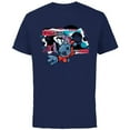 thumbnail image 1 of Disney Lilo & Stitch Techno Time Travel Earthbound - Short Sleeve Cotton T-Shirt for Adults - Customized-Navy, 1 of 5