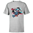thumbnail image 1 of Disney Lilo & Stitch Techno Time Travel Earthbound - Short Sleeve T-Shirt for Kids - Customized-Athletic Heather, 1 of 5