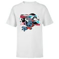 thumbnail image 1 of Disney Lilo & Stitch Techno Time Travel Earthbound - Short Sleeve T-Shirt for Kids - Customized-White, 1 of 5
