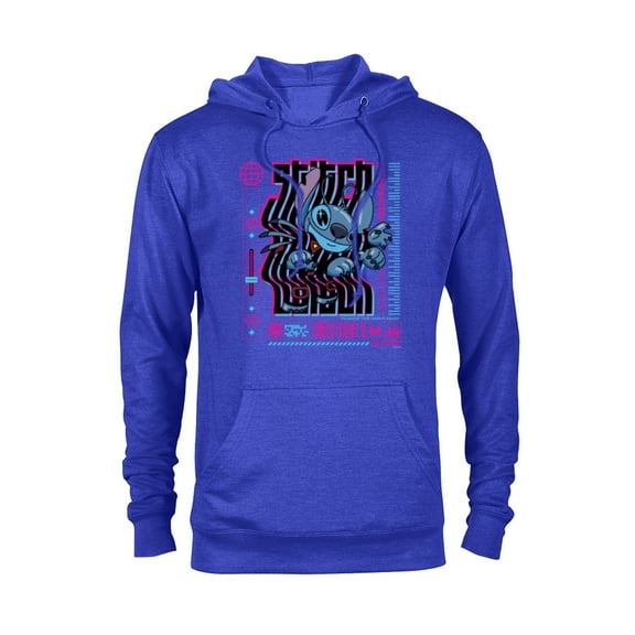 Disney Lilo & Stitch Techno Trance the Night Away 2002 - Pullover Hoodie for Adults - Customized-Royal